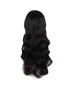 Peluca Larga Ondulada MapofBeauty 60 cm Negra para Mujer 2