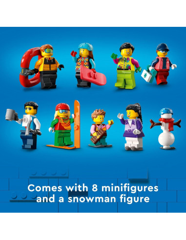 LEGO City Centro de Esquí y Escalada 60366 - 1054 Piezas