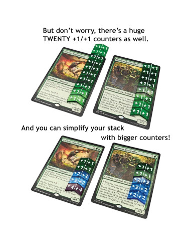 Contadores de Estadísticas Futhark MTG - 60 Fichas de Juego