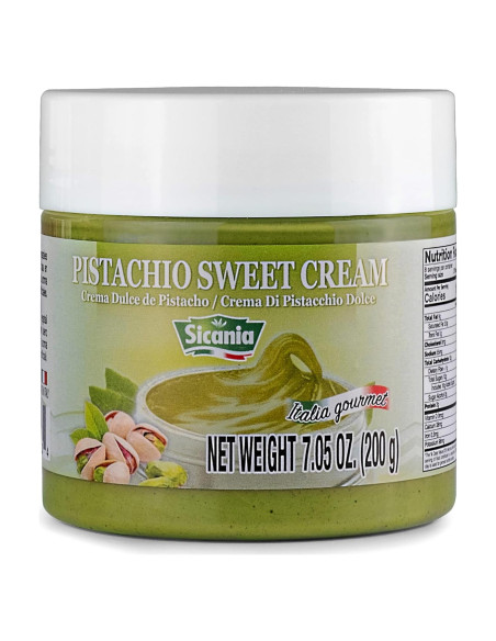 Crema de Pistacho Premium SICANIA 200g - Sin Gluten, Gourmet