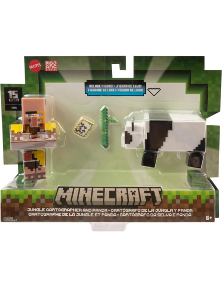 Figura de acción Minecraft Cartógrafo y Panda Mattel 8.26 cm Figura de acción Minecraft Cartógrafo y Panda Mattel 8.26 cm
