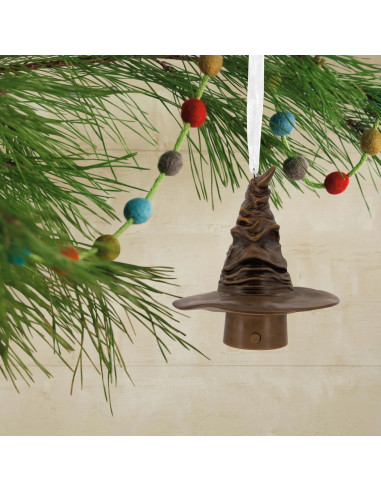 Adorno de Navidad Hallmark Sombrero Seleccionador con Luz