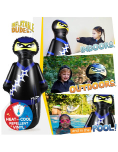 Bolsa de Boxeo Inflable Ninja 119 cm - Inflatable Dudes 2