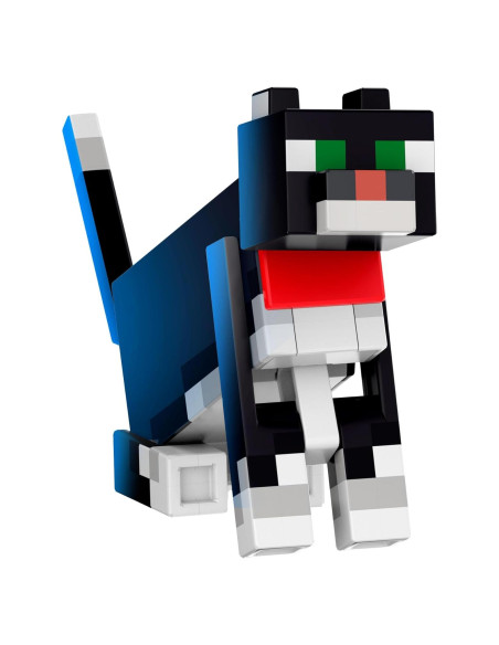 Figura de acción gato de esmoquin Mattel Minecraft 13.97 cm