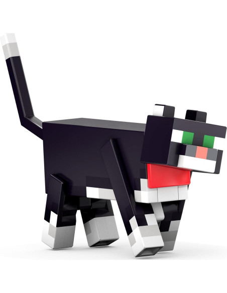 Figura de acción gato de esmoquin Mattel Minecraft 13.97 cm