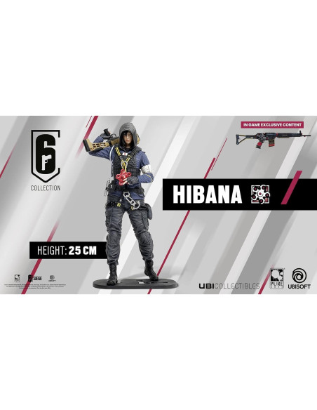 Estatua PVC Pure Arts Rainbow 6 Siege 1/8 Yumiko Hibana 24 cm