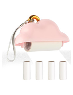 Rodillo Quitapelusas Nube Genérico Portátil Rosa 150 Hojas