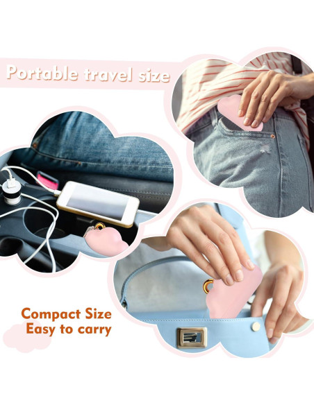 Rodillo Quitapelusas Nube Genérico Portátil Rosa 150 Hojas