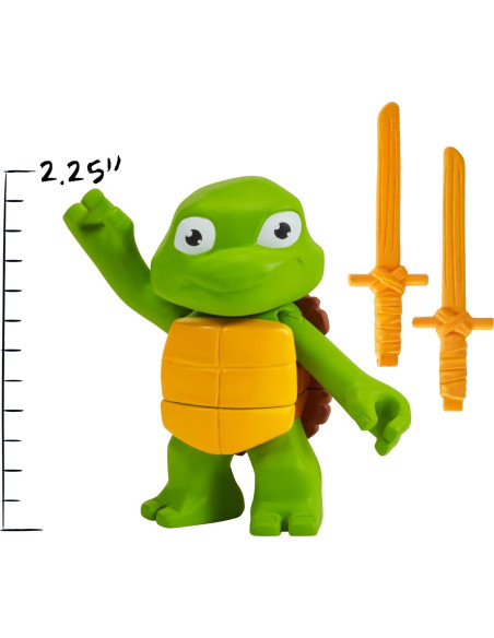 Figuras de Acción Tortugas Ninja Leonardo y Donatello 8.25 cm Figuras de Acción Tortugas Ninja Leonardo y Donatello 8.25 cm
