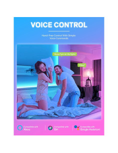 Bombillas LED Inteligentes Vanance 4Pack E26 800LM RGB WiFi 2