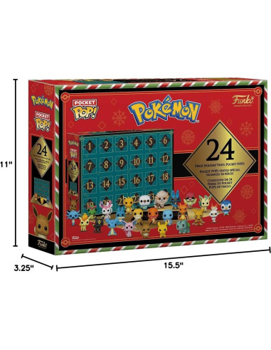 Calendario de Adviento Pokémon Funko Pop Charmander 24 Figuras