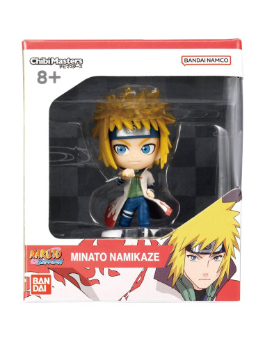 Figura Chibi Masters Bandai Minato Namikaze 8cm Coleccionable