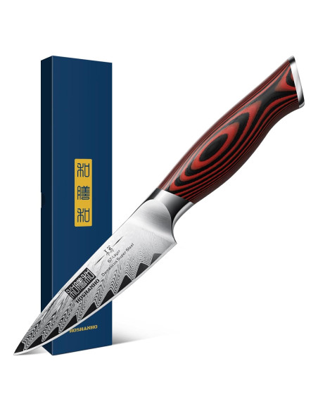 Cuchillo de Pelar HOSHANHO 9.5 cm Acero Damasco Afilado