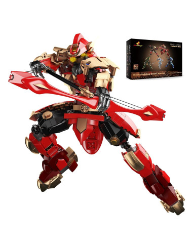 Conjunto Robot Mech JMBricklayer Huang Zhong 23.5x8.7cm