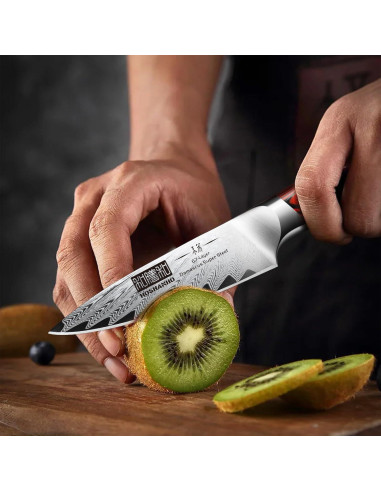 Cuchillo de Pelar HOSHANHO 9.5 cm Acero Damasco Afilado