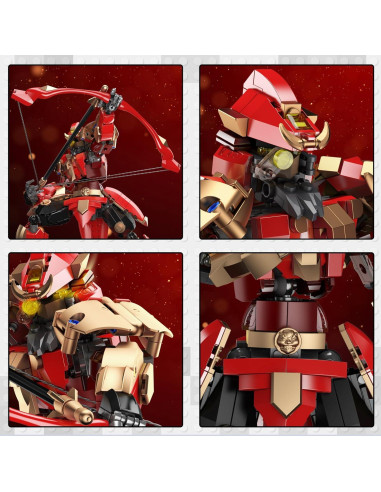 Conjunto Robot Mech JMBricklayer Huang Zhong 23.5x8.7cm