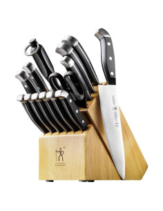 Set de Cuchillos HENCKELS 15 Piezas con Bloque de Madera