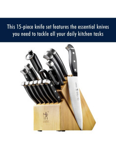 Set de Cuchillos HENCKELS 15 Piezas con Bloque de Madera 2