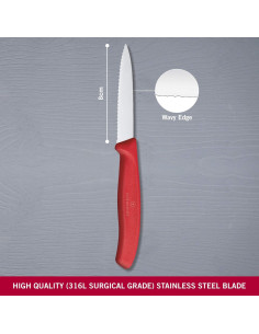 Cuchillo de Pelar Victorinox VIC-6.7631 8.3 cm Serrado Rojo 2