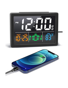 Reloj Despertador Digital JALL V1021 Pantalla LED 13.97cm