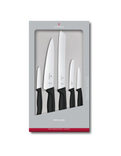 Juego de Cocina Victorinox Swiss Classic 5 Piezas - Cuchillos de Acero Inoxidable