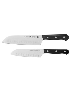 Juego de Cuchillos Santoku Henckels 2 Piezas Acero Inoxidable