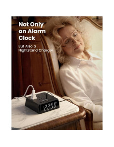 Reloj Despertador JACKYLED con 4 USB y Doble Alarma 2