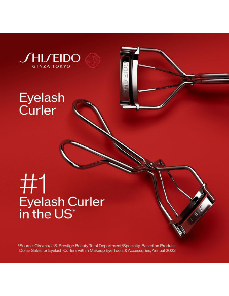 Rizador de Pestañas Shiseido - Suave y Seguro - Incluye Almohadilla