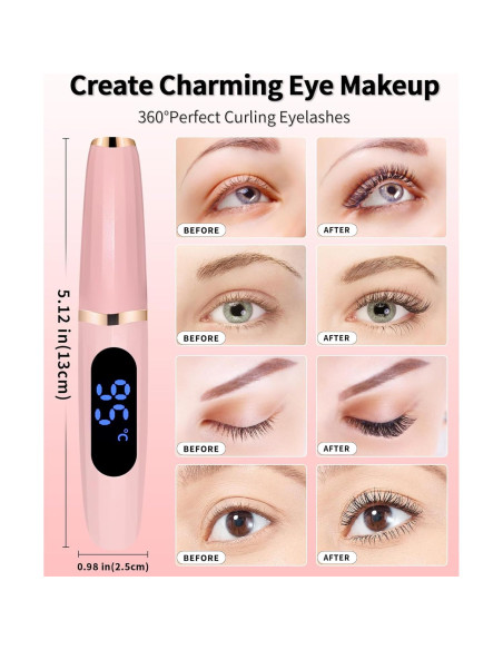 Rizador de Pestañas Eléctrico BeautyCurls con Peine
