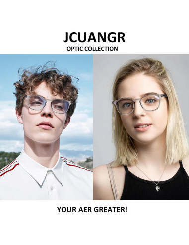 Gafas de Distancia Jcuangr -200 Dioptrías, TR90, Gris Claro