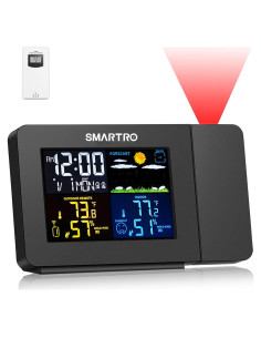 Reloj Despertador Proyector SMARTRO SC91 con Estación Meteorológica