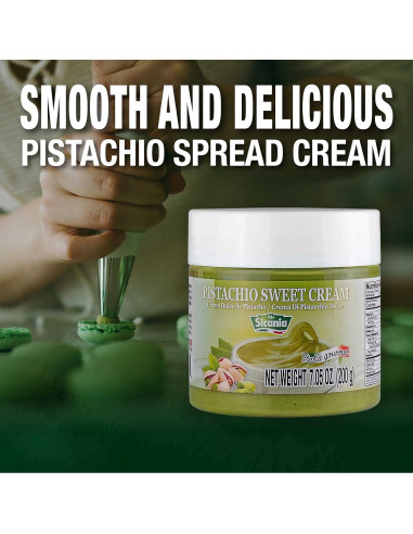 Crema de Pistacho Premium SICANIA 200g - Sin Gluten, Gourmet