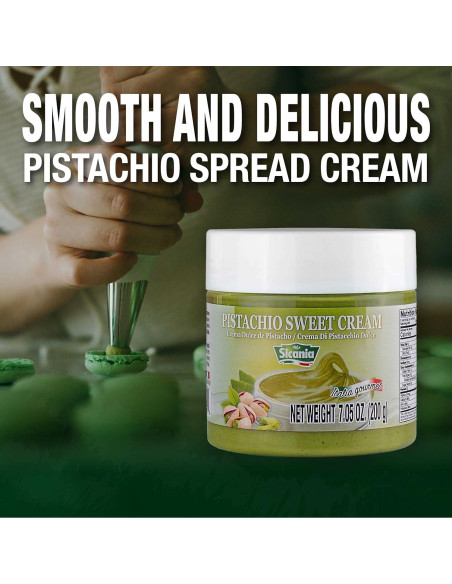 Crema de Pistacho Premium SICANIA 200g - Sin Gluten, Gourmet