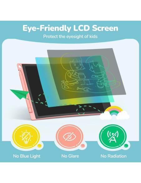 Tableta de Escritura LCD TECJOE 2 Pack 8.5" Colorida