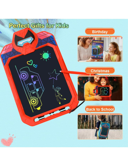 Tableta de Dibujo LCD CHAFEGY 10" para Niños Rojo