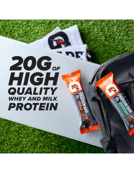 Barras de Proteína Gatorade Whey, 18 Piezas, 79 g cada una