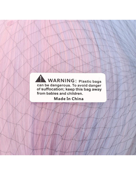 Peluca Larga Ondulada MapofBeauty 70 cm Azul/Púrpura/Rosa