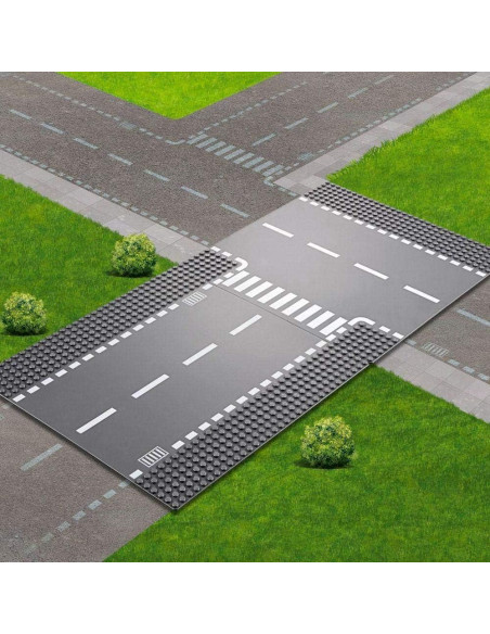 LEGO Ciudad Placas de Carretera Rectas y en T 60236