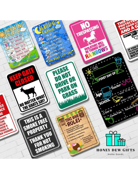 Tablero de Menú Semanal Honey Dew 30x45 cm Pizarra Duradera