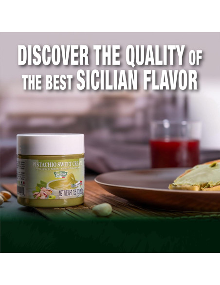 Crema de Pistacho Premium SICANIA 200g - Sin Gluten, Gourmet