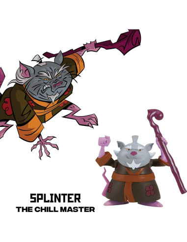 Figura de Acción Splinter TMNT Playmates 8,89 cm Articulada
