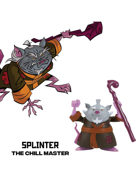 Figura de Acción Splinter TMNT Playmates 8,89 cm Articulada Figura de Acción Splinter TMNT Playmates 8,89 cm Articulada