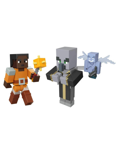 Figuras de Batalla Minecraft Dungeons Mattel 8.5 cm Paquete de 2