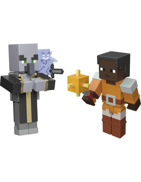 Figuras de Batalla Minecraft Dungeons Mattel 8.5 cm Paquete de 2