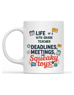 Taza de Café Cerámica Blanca 11 Oz para Maestro Divertido