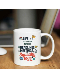 Taza de Café Cerámica Blanca 11 Oz para Maestro Divertido 2