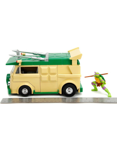 Carro de Fiesta TMNT 1:24 Jada Toys con Donatello 6,99 cm
