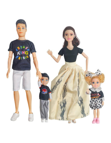 Conjunto de Figuras de Acción Familiares Ediciones D 6,35x5,08cm