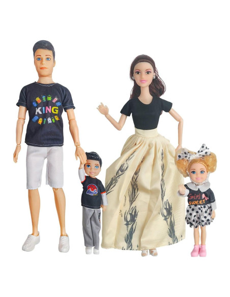 Conjunto de Figuras de Acción Familiares Ediciones D 6,35x5,08cm