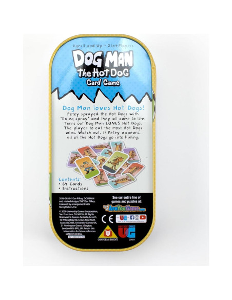 Juego de Cartas Dog Man Hot Dog - 2 a 4 Jugadores, 5+ Años